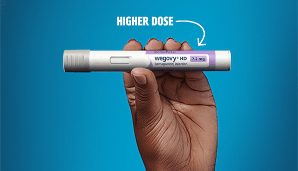 Official manufacturer image of a Wegovy semaglutide injectable pen