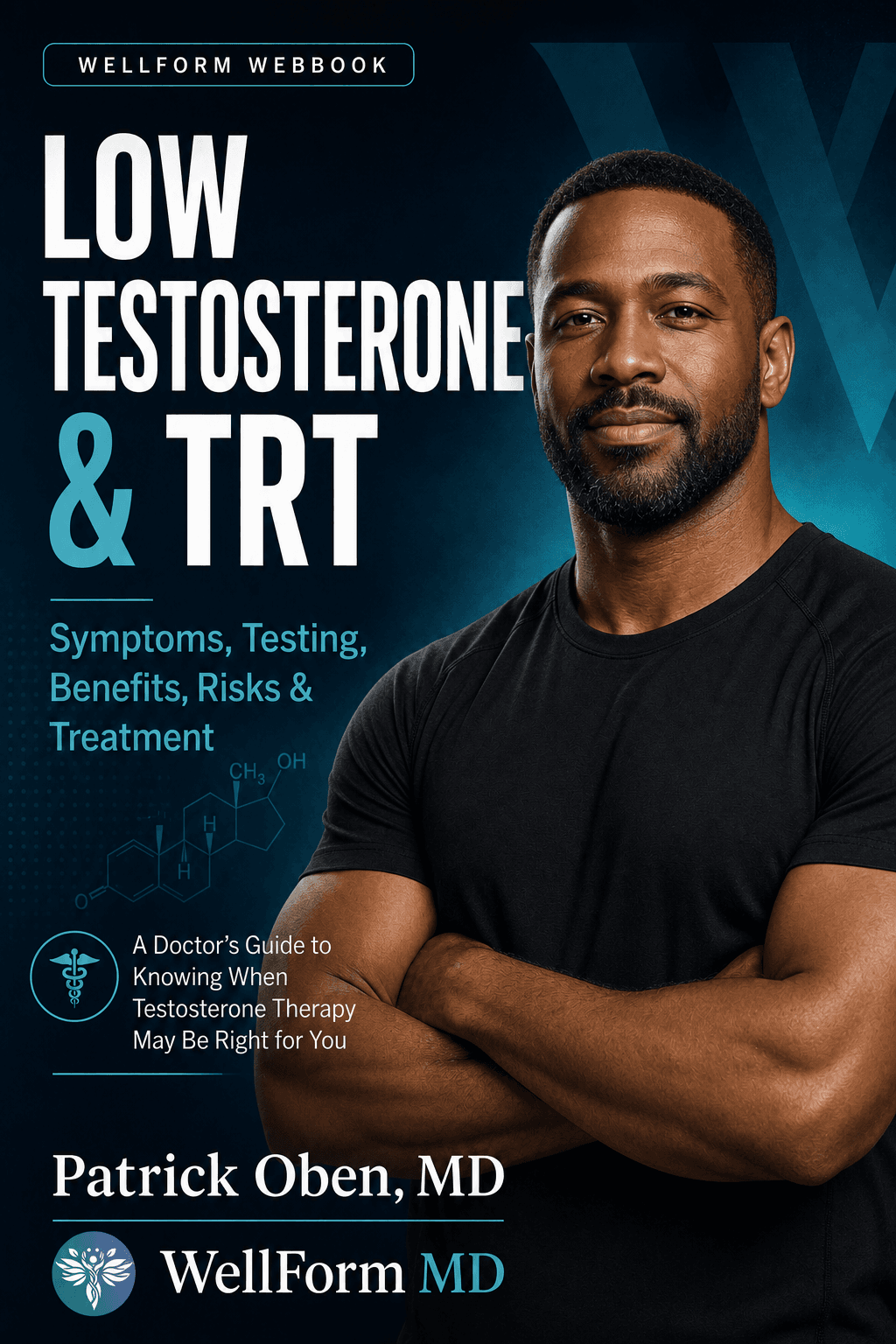 Book cover: Low Testosterone and TRT by Patrick Oben, MD