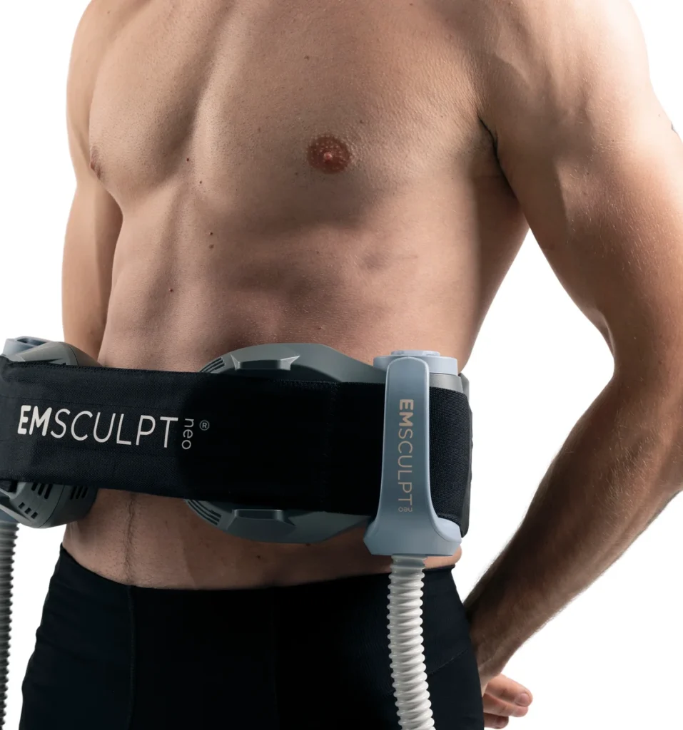 a man wearing a belt